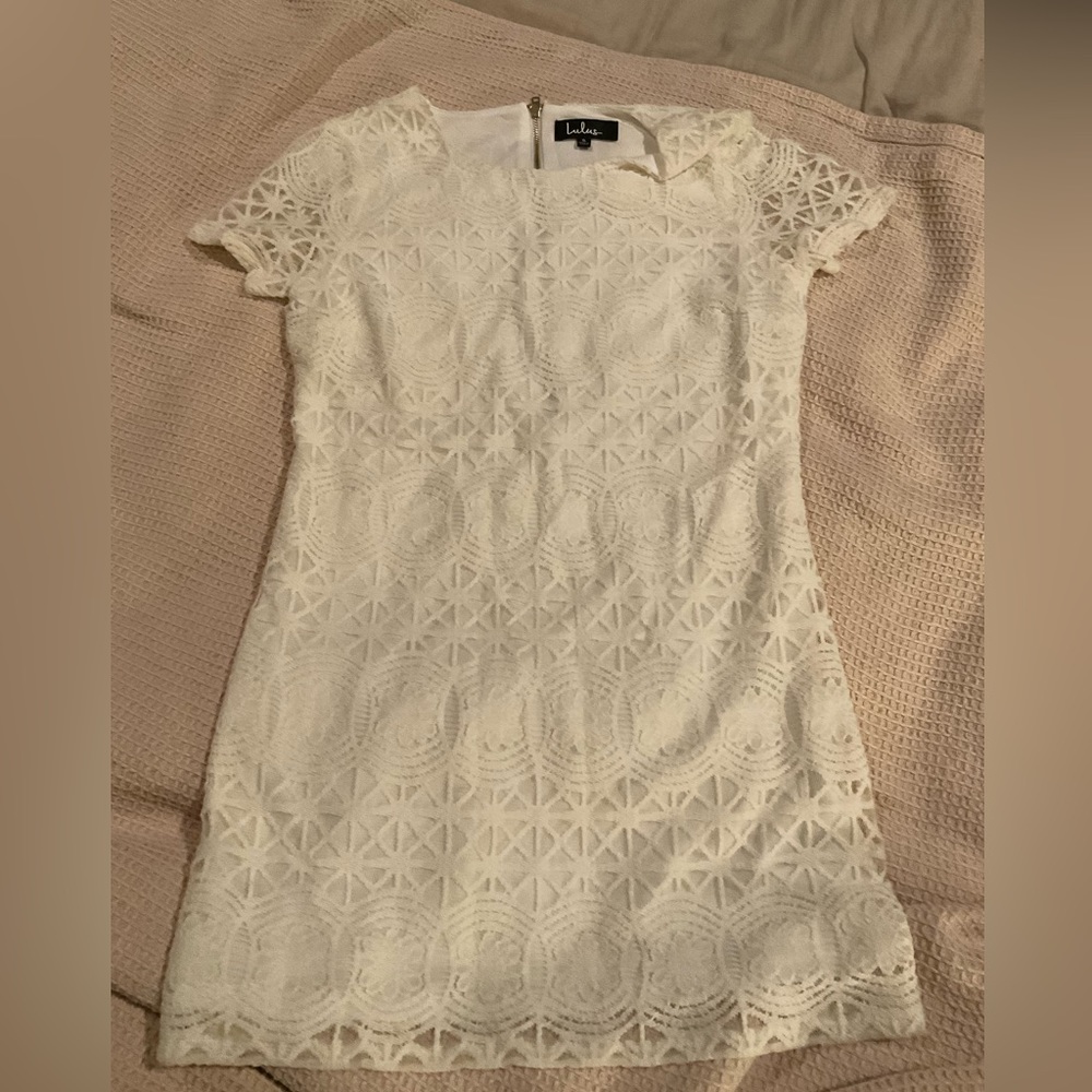 Lulus White Dress with Lace